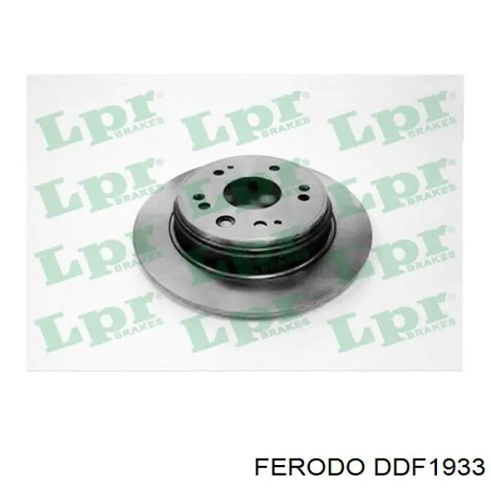 DDF1933 Ferodo disco de freno trasero