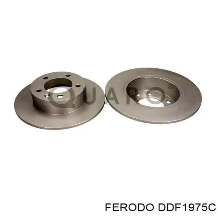 Disco de freno trasero DDF1975C Ferodo