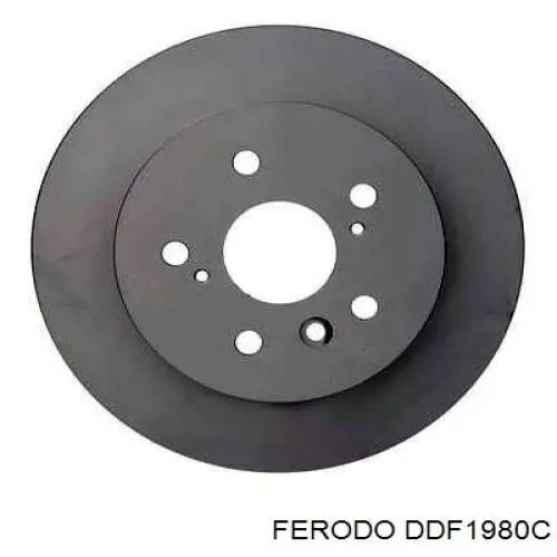 DDF1980C Ferodo disco de freno trasero