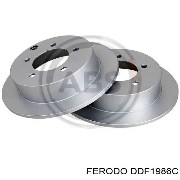 DDF1986C Ferodo disco de freno trasero