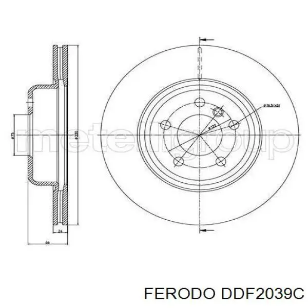 Comprar DDF2039C Ferodo Freno de disco delantero