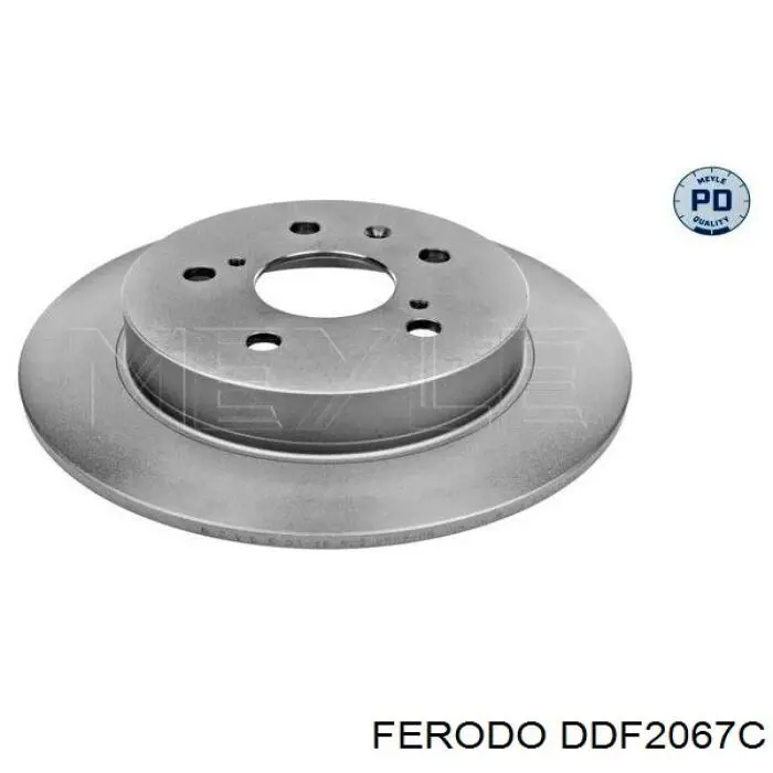 DDF2067C Ferodo Freno de disco trasero