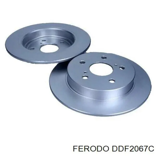 DDF2067C Ferodo disco de freno trasero