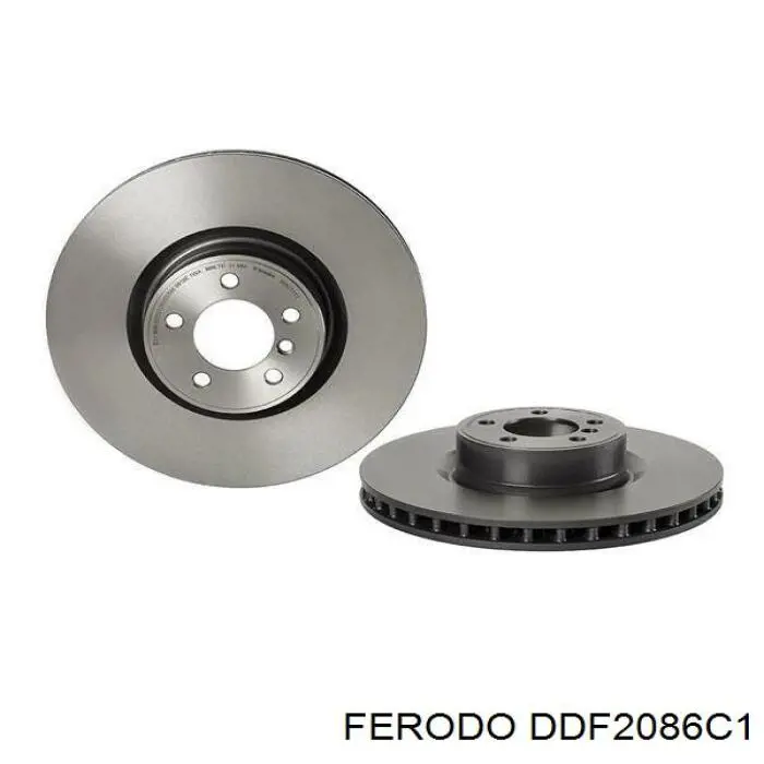 DDF2086C1 Ferodo disco de freno delantero