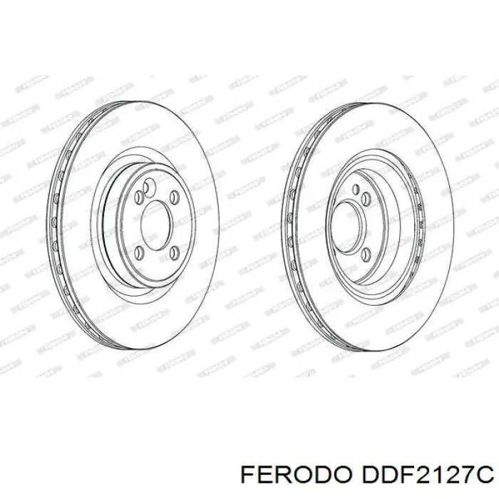 DDF2127C Ferodo disco de freno delantero