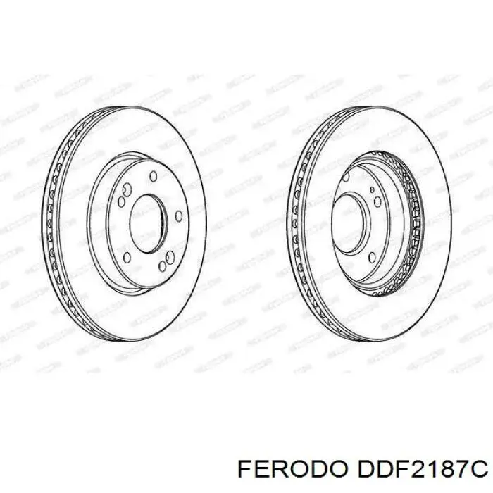 Comprar DDF2187C Ferodo Freno de disco delantero