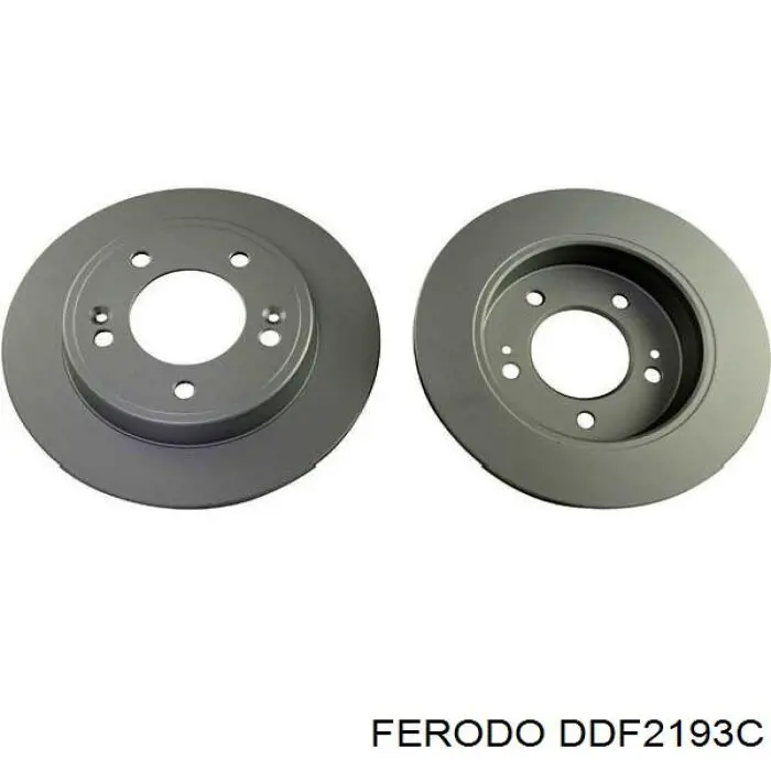 DDF2193C Ferodo disco de freno trasero