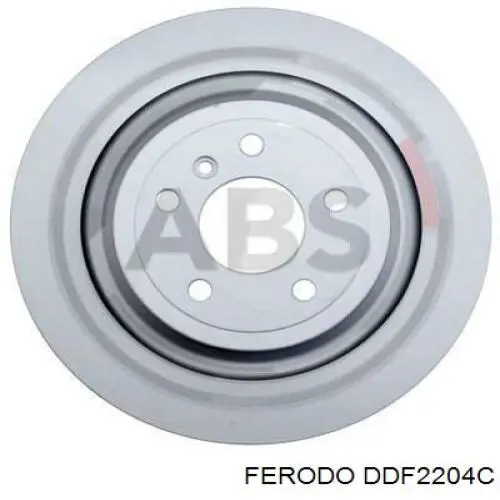 DDF2204C Ferodo disco de freno trasero