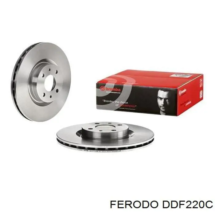 DDF220C Ferodo disco de freno delantero