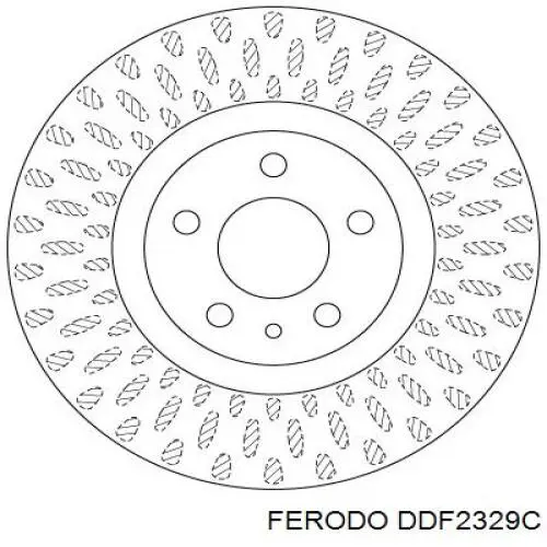 DDF2329C Ferodo freno de disco delantero