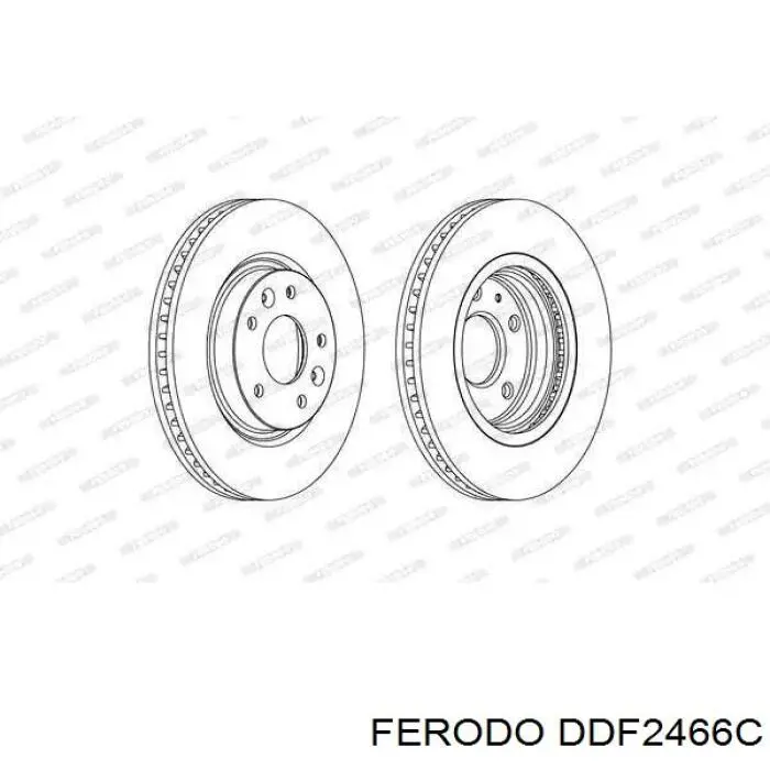 Comprar DDF2466C Ferodo Freno de disco delantero