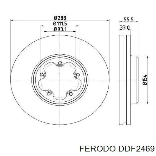 Frenos delanteros Ferodo DDF2469 precio, desde 53,42 EUR