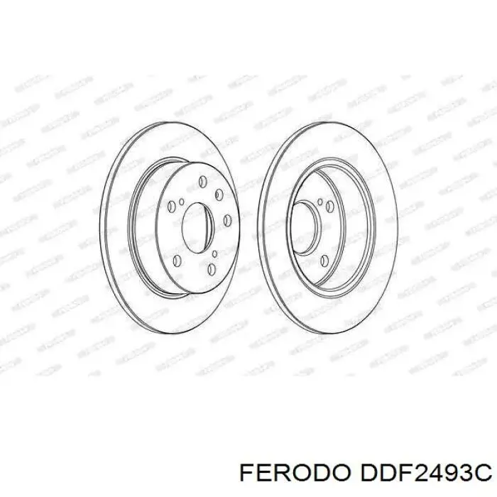 Comprar DDF2493C Ferodo Disco de freno trasero