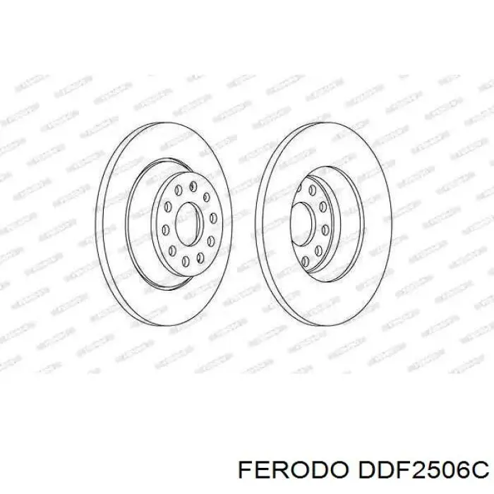 Comprar DDF2506C Ferodo Disco de freno trasero