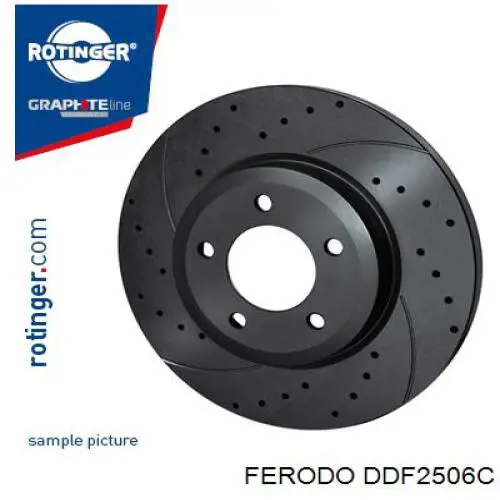 DDF2506C Ferodo disco de freno trasero