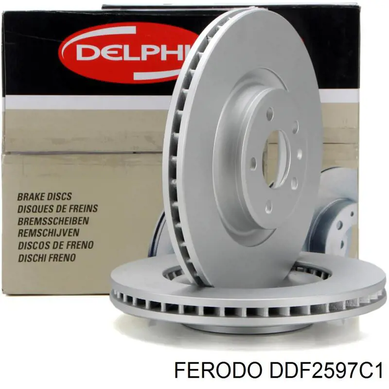Disco de freno delantero Ferodo DDF2597C1