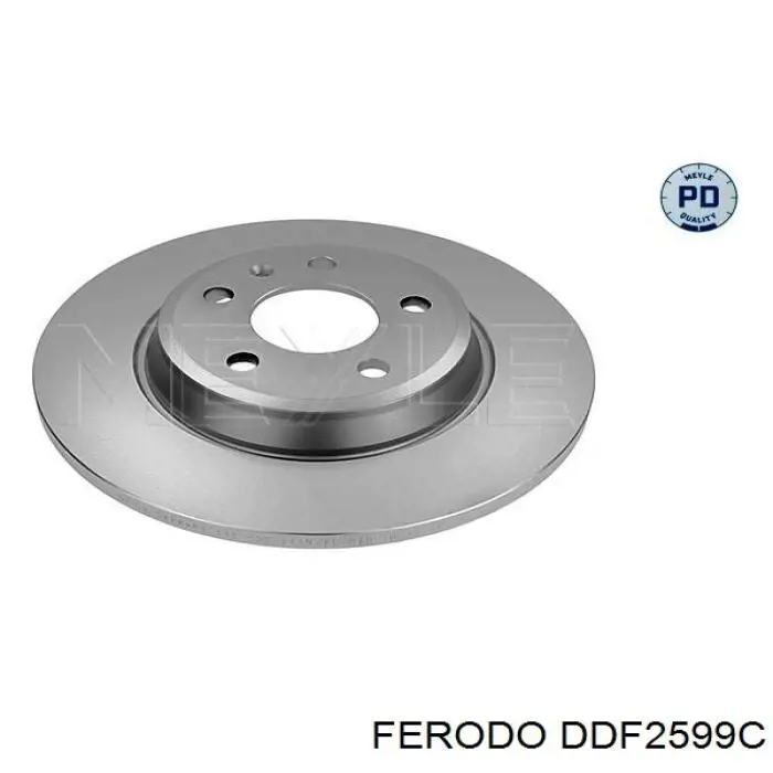 DDF2599C Ferodo disco de freno trasero