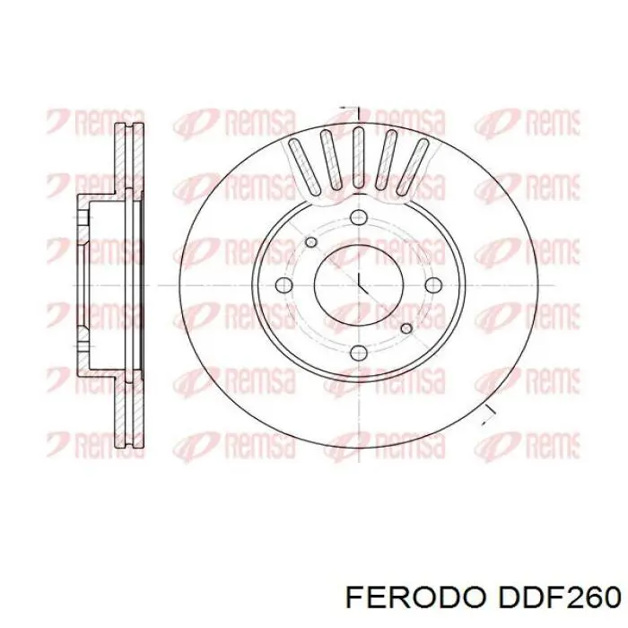 DDF260 Ferodo Discos