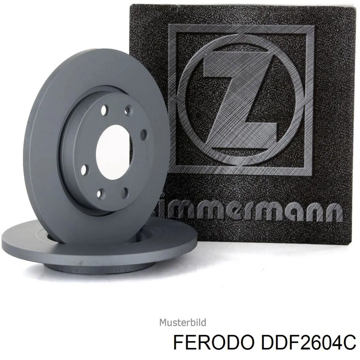 Disco de freno trasero DDF2604C Ferodo