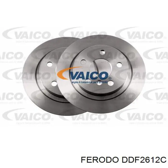 Disco de freno trasero 563190JC Jurid/Bendix