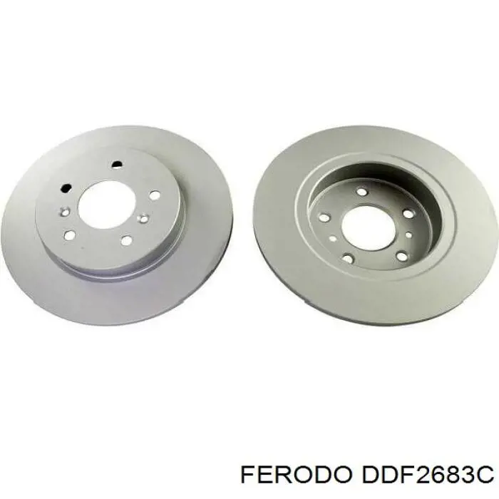 DDF2683C Ferodo disco de freno trasero