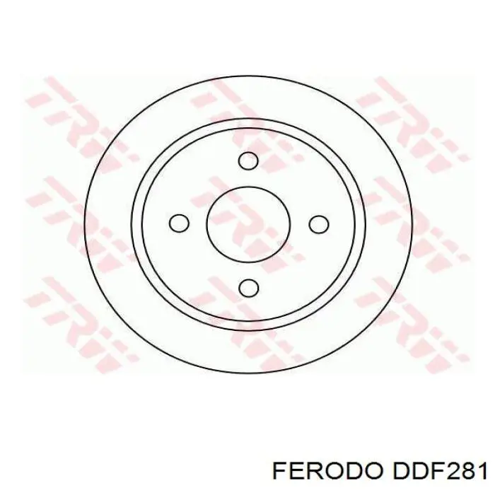 Disco de freno trasero Ford Sierra 1 GBC