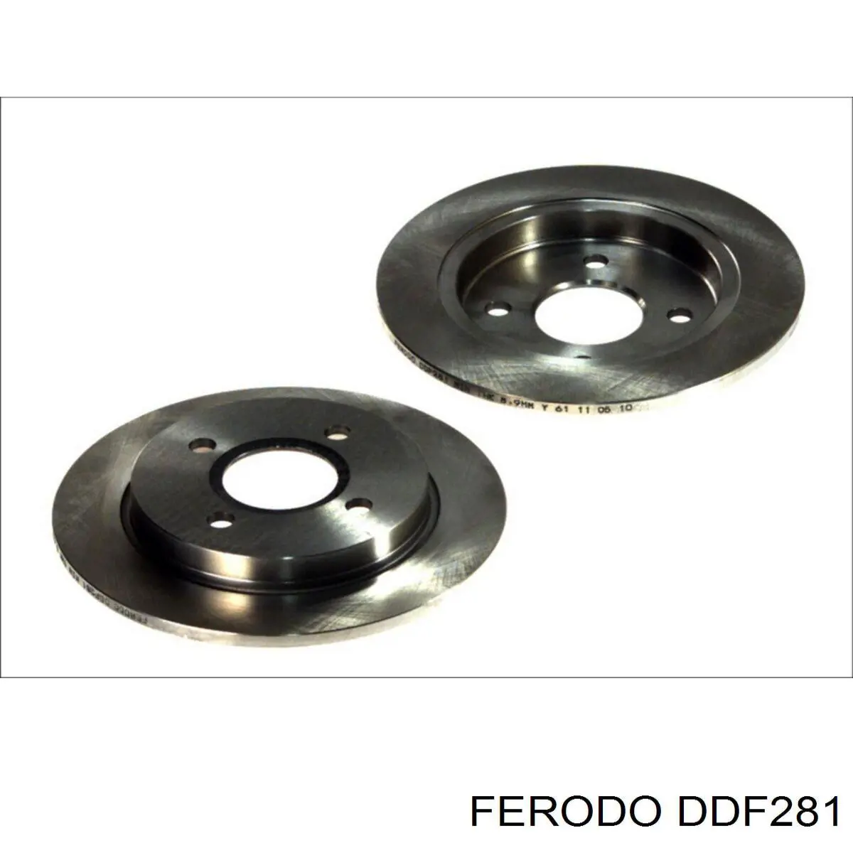 DDF281 Ferodo disco de freno trasero