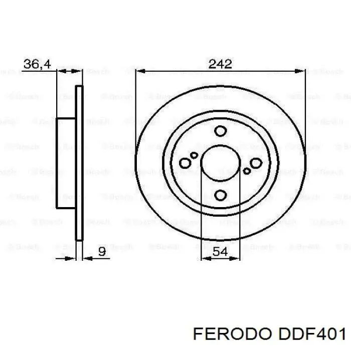 Disco de freno trasero Toyota Corolla E8