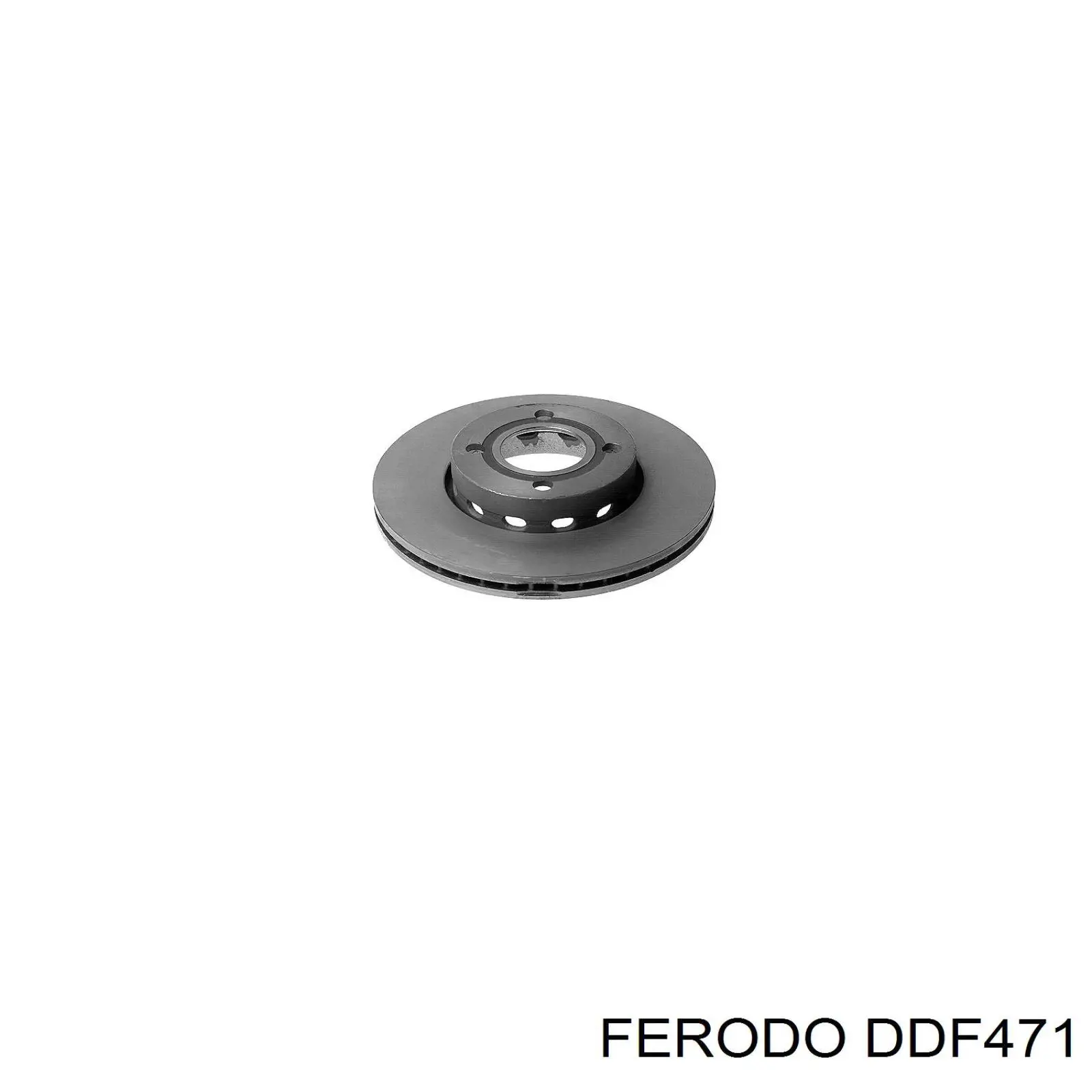 DDF471 Ferodo disco de freno delantero