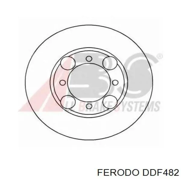 DDF482 Ferodo disco de freno delantero