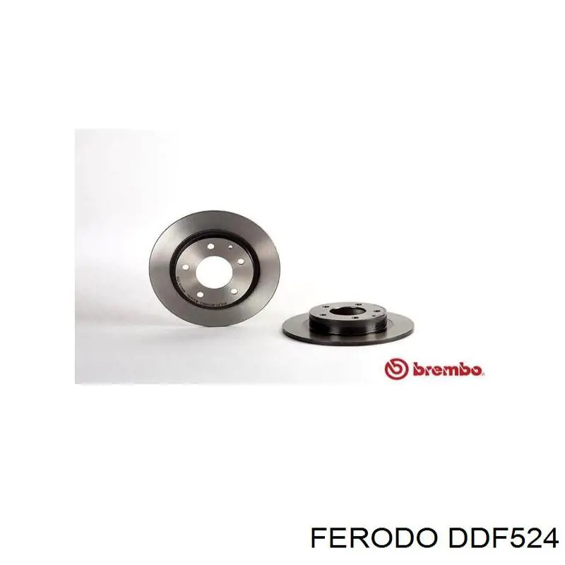 DDF524 Ferodo disco de freno trasero