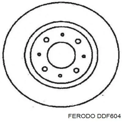 DDF604 Ferodo disco de freno delantero