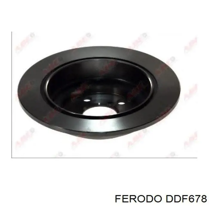 DDF678 Ferodo disco de freno trasero