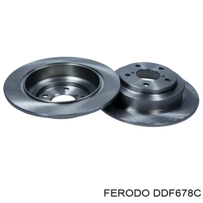 DDF678C Ferodo disco de freno trasero