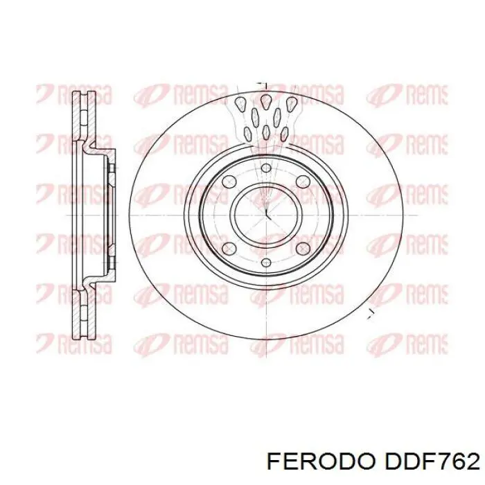 Disco de freno delantero Ferodo DDF762