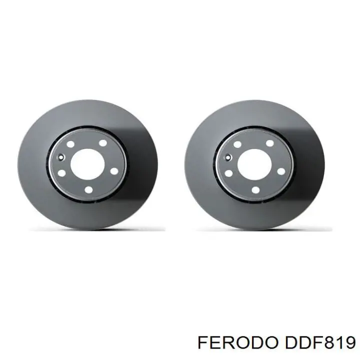 DDF819 Ferodo disco de freno trasero