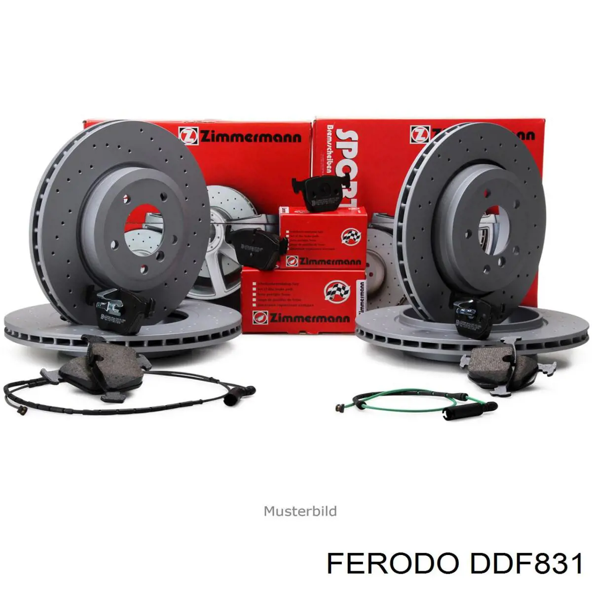 DDF831 Ferodo disco de freno trasero