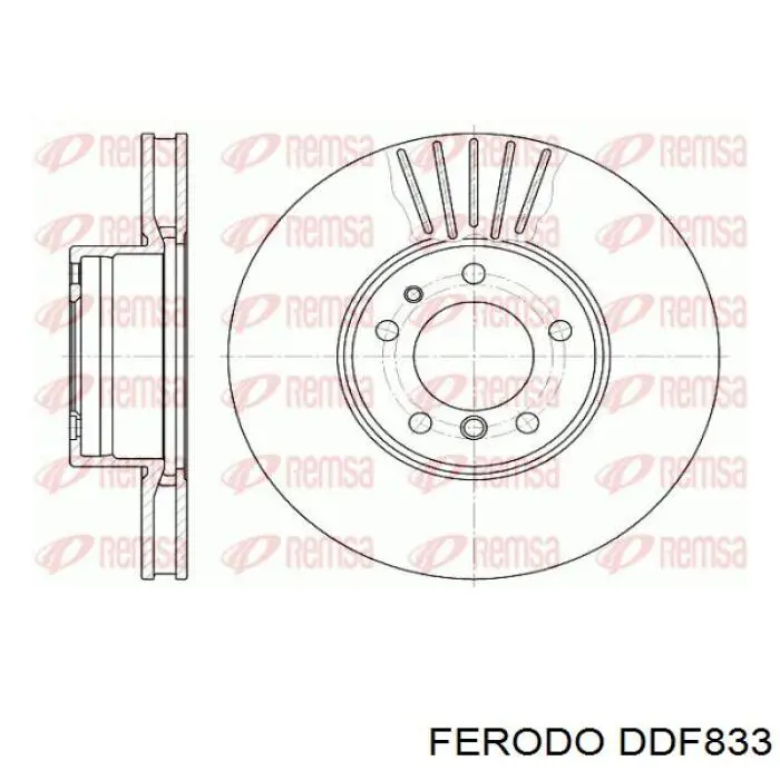 DDF833 Ferodo freno de disco delantero