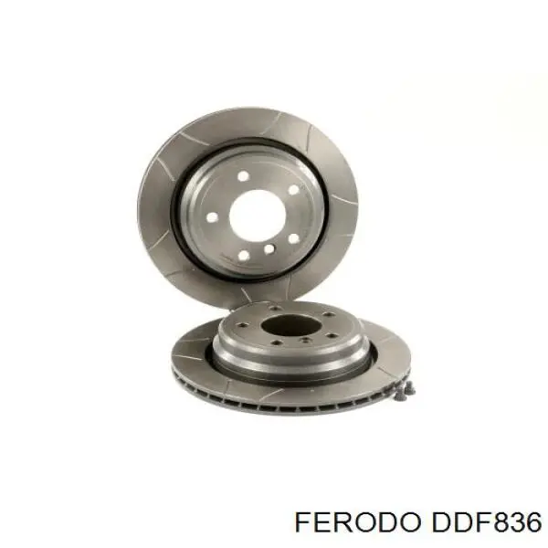 Disco de freno trasero DDF836 Ferodo
