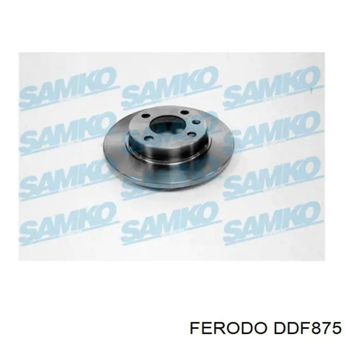 Disco de freno DDF875 Ferodo