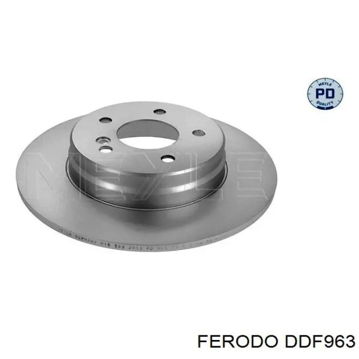 DDF963 Ferodo disco de freno trasero