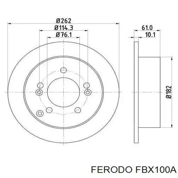 Líquido de frenos FERODO FBX100A