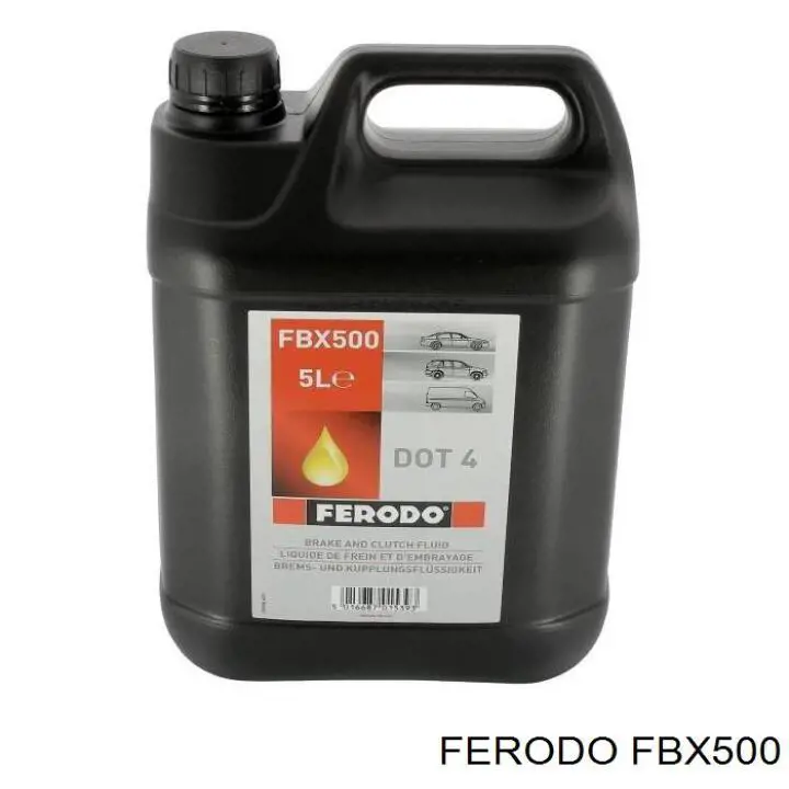 Líquido de freno Ferodo 5 L DOT 4 (FBX500)