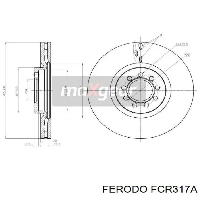 FCR317A Ferodo freno de disco delantero