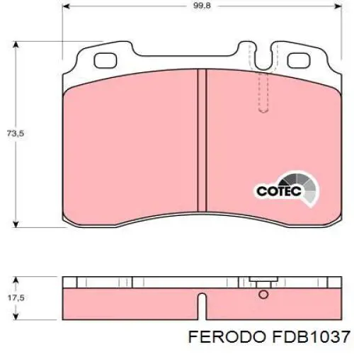 Comprar FDB1037 Ferodo Pastillas delanteras de freno