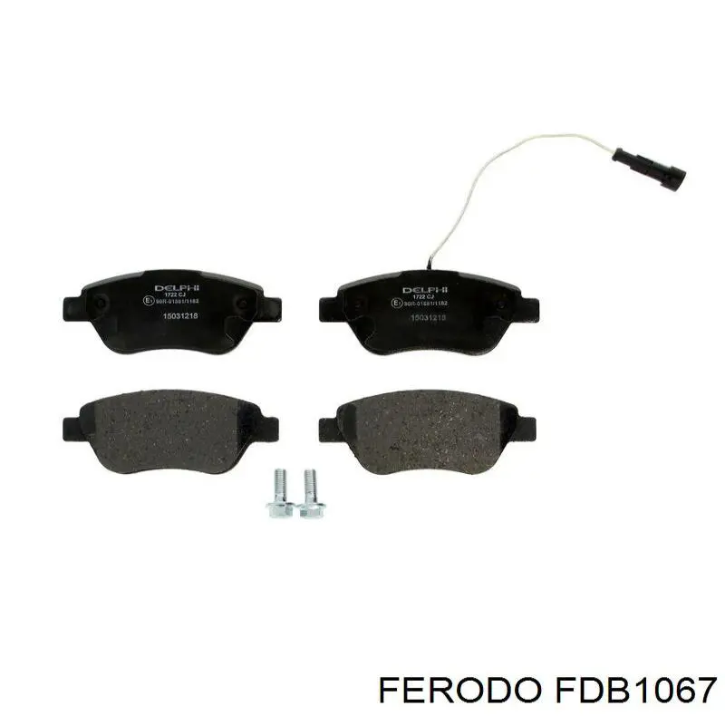 FDB1067 Ferodo Pastillas delanteras