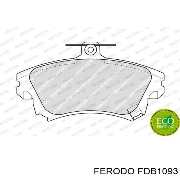 FDB1093 Ferodo Pastillas delanteras
