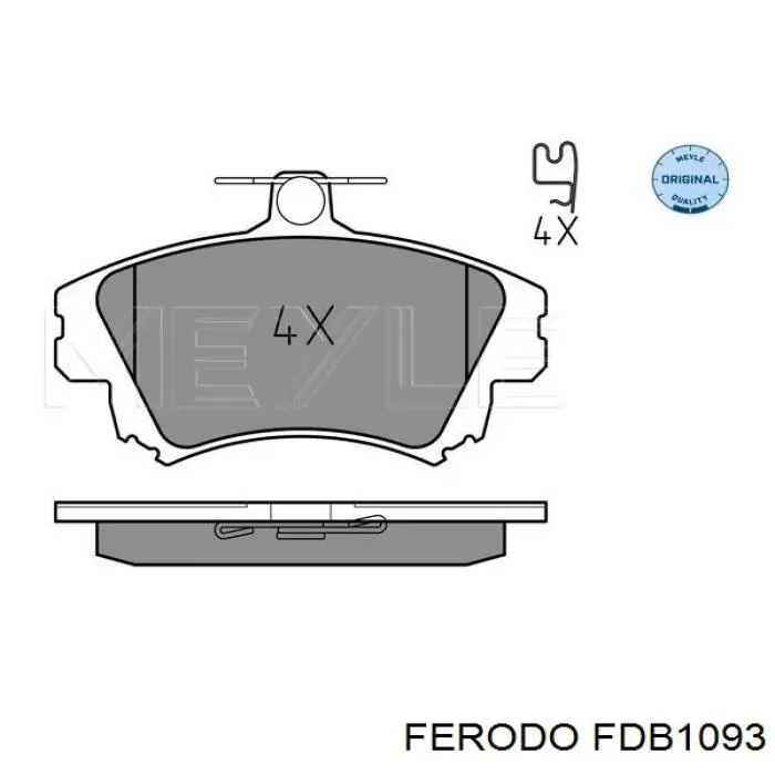Pastillas freno delanteras Ferodo FDB1093 precio, desde 26,71 EUR