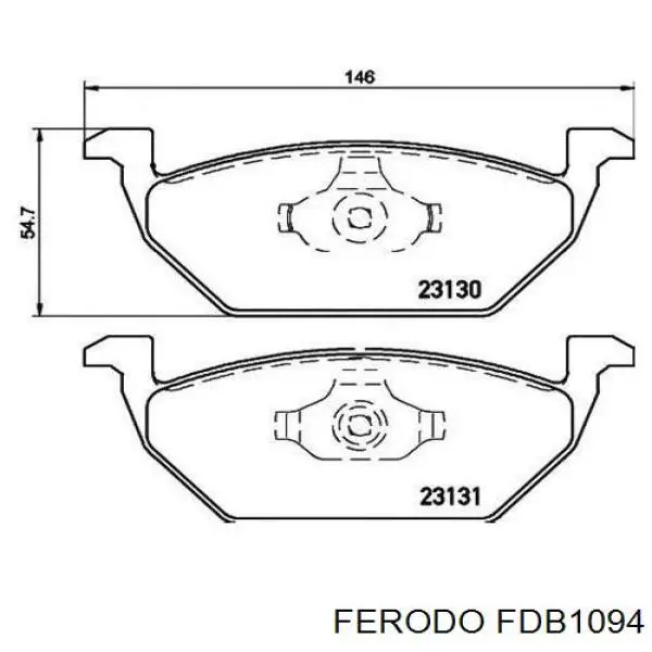 Pastillas de freno delanteras FERODO FDB1094