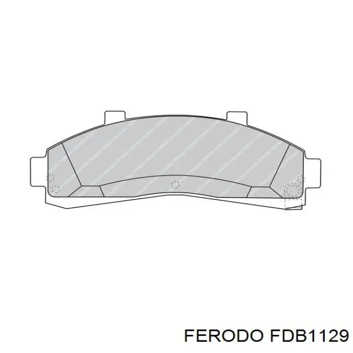 FDB1129 Ferodo pastillas de freno delanteras